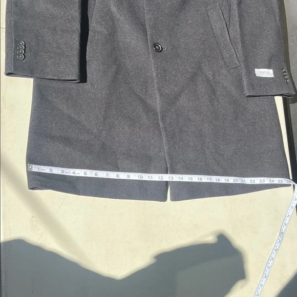 Kenneth Cole Men's Classic Black Trench Coat 44r nwt - Picture 13 of 15